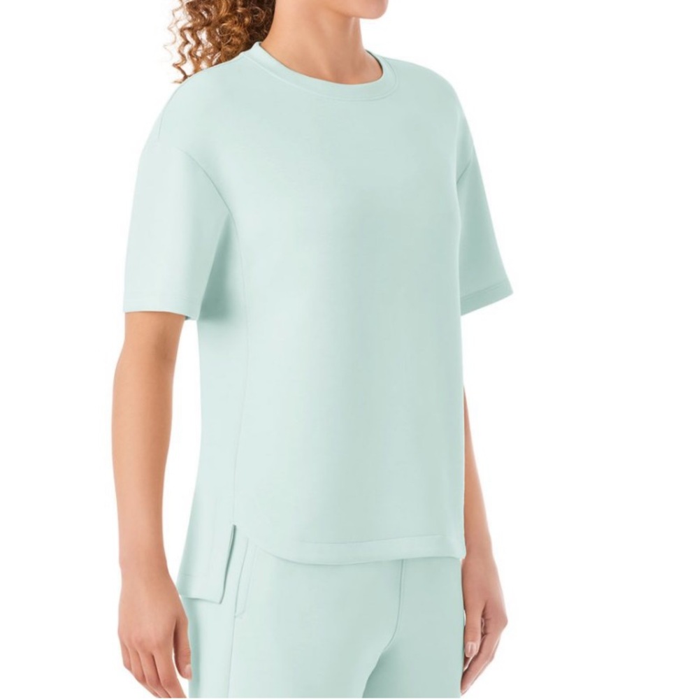 Member's Mark Women's Short
Sleeve Luxe Tee NWT XXL -Mint Zest Blue